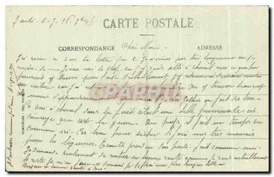 Compiègne - Hotel Rond-Royal — wydawca nieodczytelny — Rewers