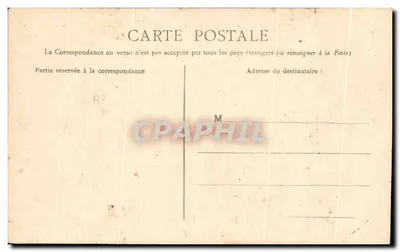 Bilhete postal antigo La Moutte Beuvron Grande Rue — Verso