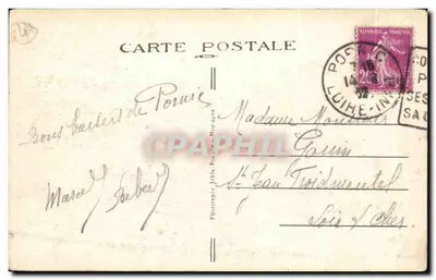 Pornic — Rochers de la Birochère — Fototypia Jehl, Pornic, n°1106 — Rewers
