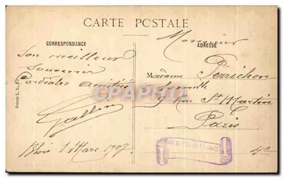 Blois — Biskupstwo, katedra i rada miasta — E. C. Blois — Rewers
