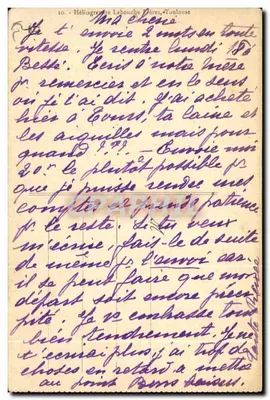 Luchon - Jezioro Oo — Héliogravure Labonche, Toulouse, n° (33) — Rewers