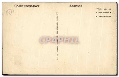 Palácio de FONTAINEBLEAU — Salão de Música de Marie-Antoinette — LL — Verso