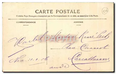 Nice — Kanał Vésubie — Wydawca: La Côte d'Azur, nr 78 — Rewers