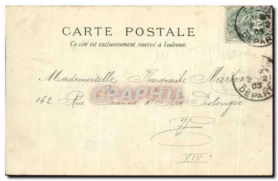 Fontainebleau — Die Thronhalle — Verlag: Louis Souhaut — Rückseite