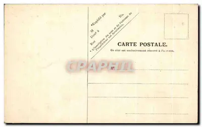 Castelo de Fontainebleau — Vista do Pátio — V.P. Paris, No. 8 — Verso
