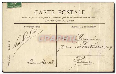 Fontainebleau. Het Park. De Fontein van Diana — G.B.N.G. Foto L.Y. & Cie — Achterkant