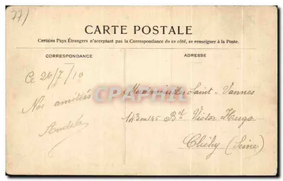 Floresta de Fontainebleau — Antro da Feiticeira Vipérina — Editor Lecomte, n°413 — Verso