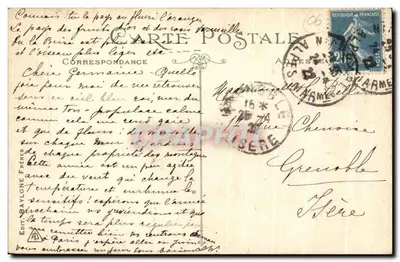 Niza - Jardines de los Palmeras - El Casino — Edición Raylone Frères, n°225 — Reverso