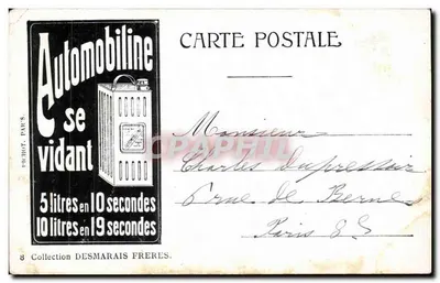 PARIS — Pomnik Victora Hugo — Gras & Henriette — Rewers