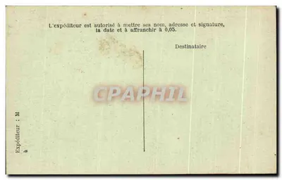 Hydroski Brevet Risso — Peso: 10 quilos — Carta postal ilustrada — Verso