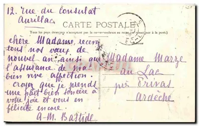 O Transporte do Leite em um Buron — A Auvergne — Baudel, Saint-Céré (Lot) — n° 293 — Verso