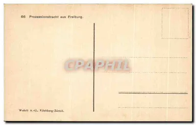 Dwie młode kobiety w strojach procesyjnych — Freiburg — Wehrli A.-G., Kilchberg-Zürich, n°66 — Rewers