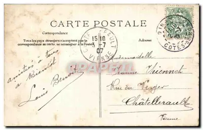 Plouër — Rochas de Lémon ou Erussoir — J. Rouxel, Dinan — Verso