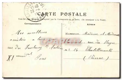 Paris — Rue du Faubourg Saint-Antoine — F. B. 149 — Rückseite