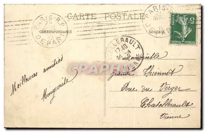 Paris - O Jardim das Tuileries e a Rue de Rivoli — Editor não identificado, n° 250 — Verso