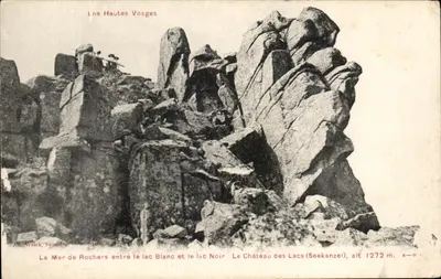 ऊचे वोस्ग्स — ब्लैंक और नॉयर झील के बीच 'रॉकर डी मर' (रॉकर के समुद्र), लैक डे लैक्स (सीकांजेल), ऊंचाई 1272 मीटर — ऑउ वेइक, सेंट-डी, संख्या 316