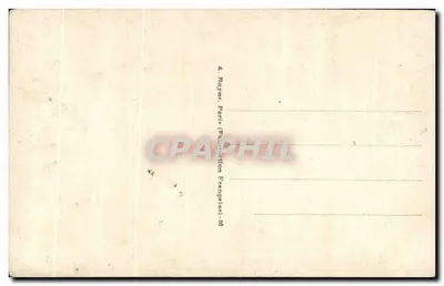 Vrouw in afwachting — Salon van de Vrouwelijke Schilders — Mme G. Debillemont-Charon — uitgever A.N. Parijs, n° 3205 — Achterkant