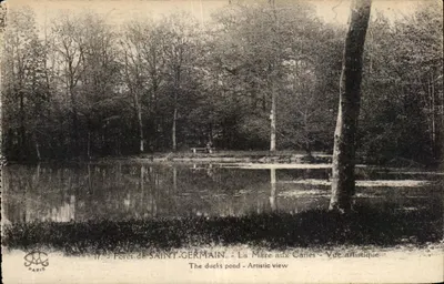 Las Saint-Germain — Jezioro Canes — Widok artystyczny — Wydawca Phaéron, Paryż