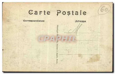 Ruiny Fermy QUENNEVIÈRES (Oise) — Visa Paryż 311 — Fototypia Dernat & Jaures, Paryż — Rewers