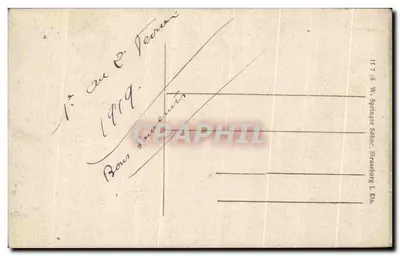 Dorlisheim i. Els. — Dom otoczony roślinnością — W. Springer Söhne, Strasbourg l. Els. — Rewers