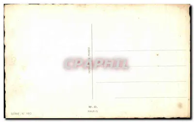 Mężczyzna w zielonym stroju lecący nad tłumem — Szczęście daje skrzydła! — seria nr 180, M.D. Paryż — Rewers