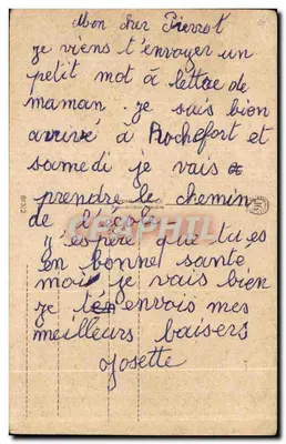 Escena humorística con Pierrot y Coco — dibujo de Xano — editor André — Reverso