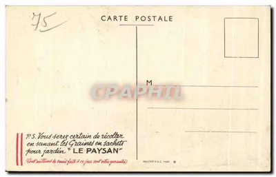 Reine de Paris 1937 — portret kobiecy otoczony kwiatami — wydanie promocyjne — Rewers