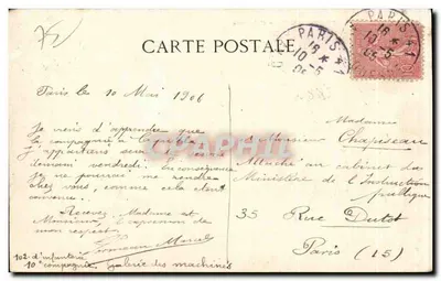 Paris — A Escola Colonial — C.L.C. — n°148 — Verso