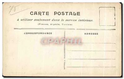 Paris überschwemmt (Januar 1910) — Pont Mirabeau — Sammlung Taride — Rückseite