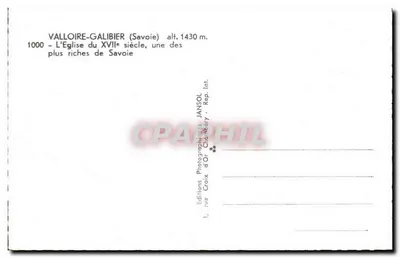 Valloire-Galibier — Katedra z XVII wieku, jedna z najbardziej bogatych w Savoi — Jansol — Rewers
