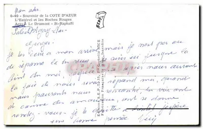 L'Estérel i Czerwone Skale — Agay — Le Dramont — Wydawnictwo S.E.P. T.35, Dr Gorbella NTCE — Rewers
