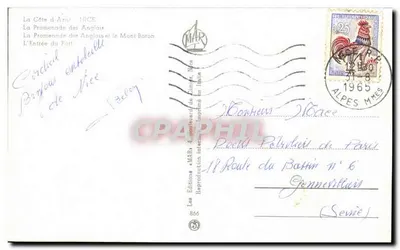 Nice — Côte d'Azur — Wydawca MAB n°866 — Rewers