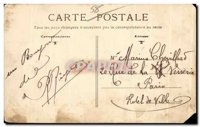 W Nivernais — Marzenie Artysty — Wydawca nieznany, nr 10 — Rewers