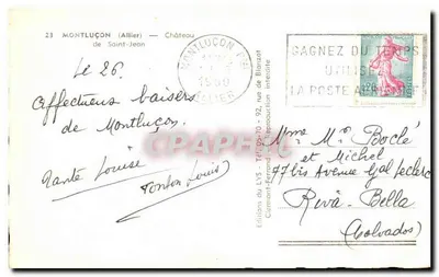 Zamek Saint-Jean — Montluçon (Allier) — Wydawnictwo LYS — Rewers