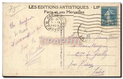 Parigi — La Fontaine Médicis — Giardino del Luxembourg — LIP 241 — Verso