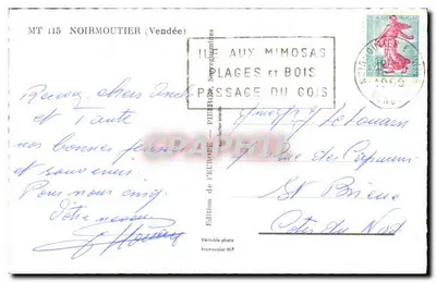 Island of Noirmoutier — panoramic view — Edition de l'Europe — Back