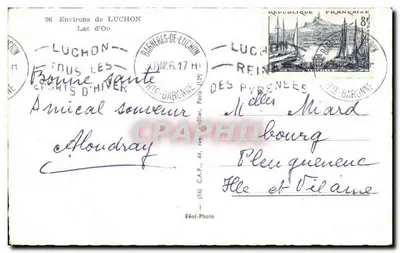 Lago d'Oo — Intorno a Luchon — Réel-Photo — Verso