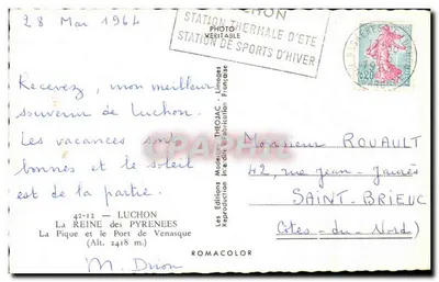 Luchon — La Pique i Port de Venasque — Les Editions Théojac — Rewers