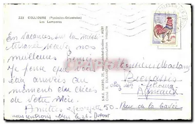 Collouire (Pirnieńskie Wschodnie) — Lamparos — wydawca niewidoczny — Rewers