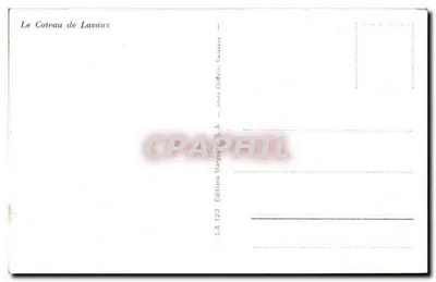 O Coteau de Lavaux — vista panorâmica — Editions Marguerat S.A., n° LA 120 — Verso