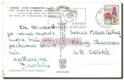 Zatoka Vicomté — Dinard, Ille-et-Vilaine — wydawca IRIS, n° (67) — Rewers