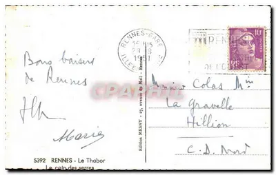 The Greenhouse Corner — Rennes — Edition Le Thabor n°5392 — Back