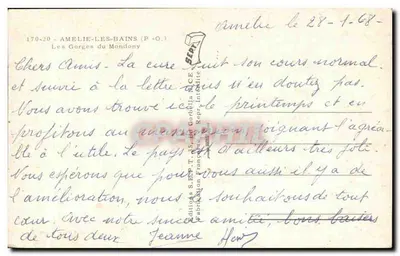 As Gorges do Mondony — Amelie-les-Bains — Éditions S. Esp. T. 35 — Verso