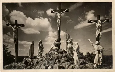 Calvario de Pontchâteau — Vista general — Edición J. Larentière, Boulogne (Sena)