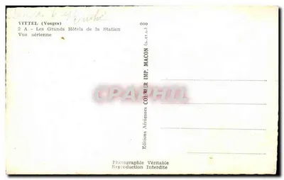 Vittel (Vosges) — Wielkie Hotele Stacji — Wydawnictwo Combier Imp. Macon — Rewers