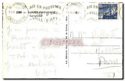 Aix-en-Provence — Cariatides de la Villa d'Art — Éditions Mar de Gimlez — Reverso