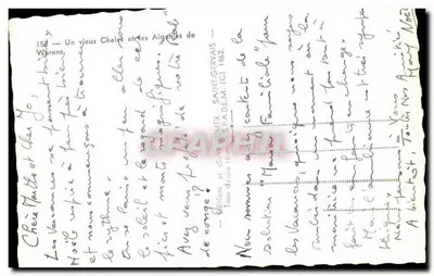 एक पुराना चैलेट और वारेंस के एगुइयर्स — एडिशन्स फ्लार्न, संख्या 152 — पीछे