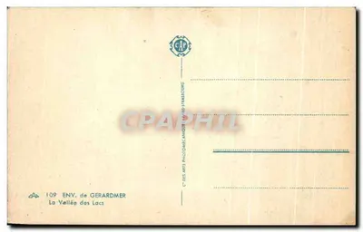 A Valle dos Lagos — Env. de Gérardmer — 109 — Verso