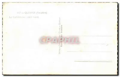 Katedra w Quimper — strona północna — Éditions de l'Oursat, Quimper — Rewers