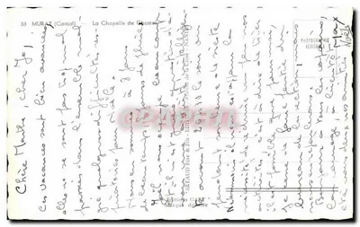 A Capela de Ghaaster — Murat (Cantal) — Edições Gaby — Verso